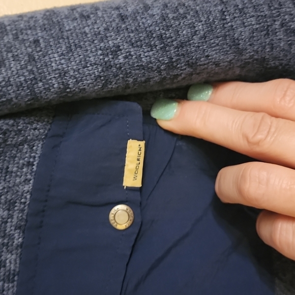 BLUE PULLOVER WOOLRICH SHIRT - Picture 2 of 5